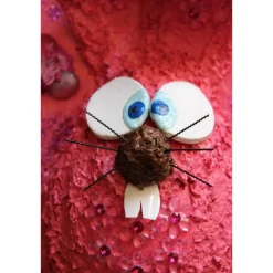 Clearance Osterhase BLÜMCHEN-HASE Ostergeschenk Kunst Skulptur Künstler-Figur Osterdeko Osterdeko