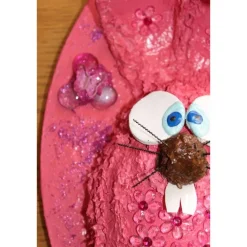 Clearance Osterhase BLÜMCHEN-HASE Ostergeschenk Kunst Skulptur Künstler-Figur Osterdeko Osterdeko