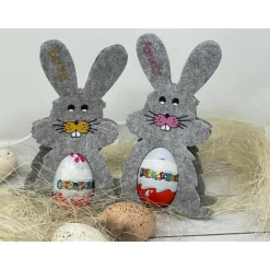Best Osterhase mit namen aus Filz Ü-Ei halter eierhalter oster geschenk personalisiert osterei hell Geschenkverpackungen