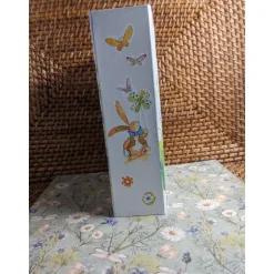 Geschenkverpackungen|Kreatives von Mini Molli Osterhase mit Windmühle " Frohe Ostern ", Klappdeckel-Box mit Serviettenmotiv verziert