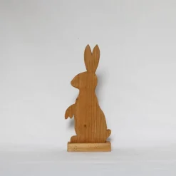 Outlet Osterhase, Ostergeschenk, Osterdekoration, Holzhasen, Osterhasen aus Holz, Osterhasen