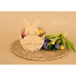 Online Osterhase, Osternest, Osterdekoration, Ostergeschenk, Geschenk Ostern, Bausatz, Holzbausatz Osterdeko