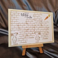 Best Osterhasen - Osterkarte - Möhre - Frohe Ostern ihr Hasen Osterkarten