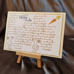 Best Osterhasen - Osterkarte - Möhre - Frohe Ostern ihr Hasen Osterkarten