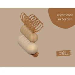 Discount Osterhasen aus Holz Bastelset Osterdeko