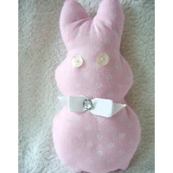 Best Osterhase/Stoffhase in rosa mit Streublümchen genäht von Osterhasen