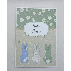 Sale Osterkarte - Grußkarte zu Ostern, Hasen, Frohe Ostern Osterkarten