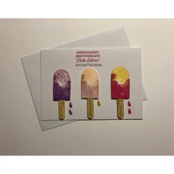 Best Osterkarte, Gutscheinkarte, Eis am Stiel, Grußkarte, Gemeinsame Zeit, Freundschaft, Eis essen gehen Glückwunschkarten