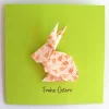 Best Osterkarte mit Origami Osterhase Osterkarten