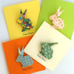 Outlet Osterkarte mit Origami Osterhase Osterkarten