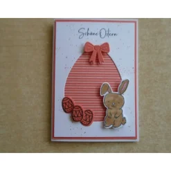 Best Osterkarte  Ostern Grußkarte Osterhase Hase Eier Ostereier Glückwunschkarte Osterkarten