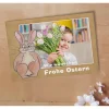 Best Osterkarte stehender Hase Printable DIY Osterkarten