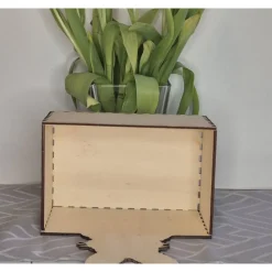 Discount Osterkorb Osternest mit Osterhase und Lasergravur – Personalisierbares Osterkörbchen aus Holz Osterkörbchen