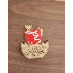 Best Osterkörbchen für Geldschein oder Gutscheinkarte als Verpackung aus Holz.Personalisierbar,für Ostern als Geschenk Geschenkverpackungen