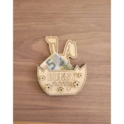 Best Osterkörbchen für Geldschein oder Gutscheinkarte als Verpackung aus Holz.Personalisierbar,für Ostern als Geschenk Geschenkverpackungen