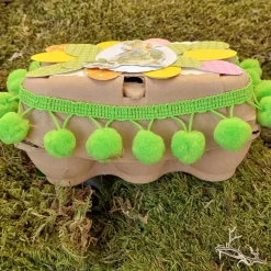 New Ostern Eierkarton Ostergeschenk verpacken grün bunt Geschenkverpackungen