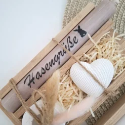 Ostergeschenke|Suanda Living Ostern Ostergeschenk Geschenkset Kerze Kerzenset Dekoherz Kerzenhalter rund Stabkerze Schriftzug Frohe Ostern Osterfest