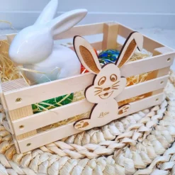 New Osternest aus Holz Osterkörbchen