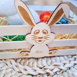 New Osternest aus Holz Osterkörbchen