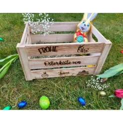 Clearance Osternest, Osterkiste, Osterdekoration, Ostergeschenk, Geschenk Ostern, Kiste zu Ostern Osterkörbchen