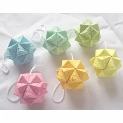Clearance Osterschmuck Faltkugeln für den Osterstrauch, Origami-Kugeln, Kusudama Osterdeko