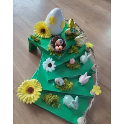Osterdeko|Tinasdeko2019 Ostertischdeko Ostertreppe Deko Handmade 30x25x25cm