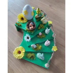 Osterdeko|Tinasdeko2019 Ostertischdeko Ostertreppe Deko Handmade 30x25x25cm