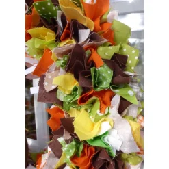 Best Oster-Türkranz 'Schoko' mit oder ohne Häschen, Stoffkranz, Türkranz, Frühlingsdeko, Türdekoration immerwährend Dekoration