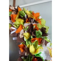 Best Oster-Türkranz 'Schoko' mit oder ohne Häschen, Stoffkranz, Türkranz, Frühlingsdeko, Türdekoration immerwährend Dekoration