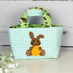 Best Ostertäschchen Hase mit Osterei ~ Osterkörbchen | Kindertasche | Osternest | Geschenkidee Osterkörbchen