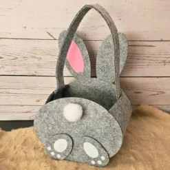 Best ovales, personalisiertes Osterkörbchen aus Filz Geschenktasche Geschenkbeutel Ostern Geschenkverpackungen