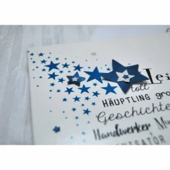 Discount Papa Papi Vater Vati Bild Wandbild Wortherz liebe Worte Geschenkidee Sterne Blau Weihnachten Weihnachtsgeschenk Geschenk Vatertag Kunst