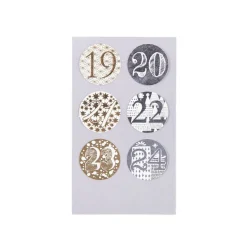 Paper Poetry Zahlensticker Adventskalender rund Bastelzubehör