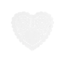 Papierspitze Herz 14x14cm Servietten