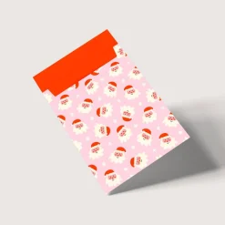 Online Papiertüten Set *Santa is coming* / Motiv 1 / Flachbeutel in versch. Größen für Advent und Weihnachten Weihnachtstüten