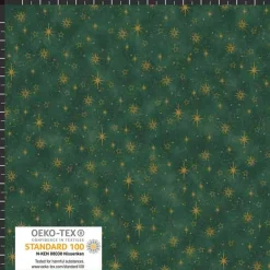 Weihnachtsstoffe|Design in Stoff Patchworkstoff , Hoffmann Fabrics beiger Quiltstoff mit kleinen beigen und goldenen Karos