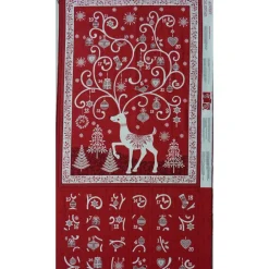 Discount Patchworkstoff Adventskalender Scanti von Makower UK Adventskalender