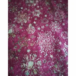 Weihnachtsstoffe|Design in Stoff Patchworkstoff gebatikt, rot/beige mit Sternen, Hoffmann Fabric