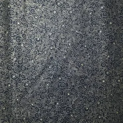 Clearance Patchworkstoff Goldkringel und Punkte auf schwarzem Untergrund, Hoffmann Fabrics Weihnachtsstoffe