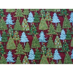 Weihnachtsstoffe|Patchwork und mehr Patchworkstoff Makower UK Yuletide Trees von The Henley Studio - Makower UK