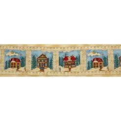 Weihnachtsstoffe|Patchwork und mehr Patchworkstoff Panel von Stof Quilters Christmas Village