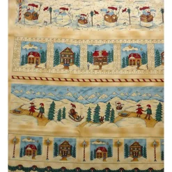 Weihnachtsstoffe|Patchwork und mehr Patchworkstoff Panel von Stof Quilters Christmas Village
