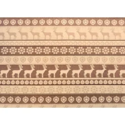 Weihnachtsstoffe|Patchwork und mehr Patchworkstoff Scandi 2 Bordüre Stripe Elche, Kristalle Herzen