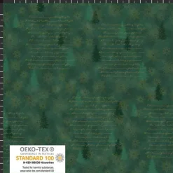 Weihnachtsstoffe|Design in Stoff Patchworkstoff Star Springle, roter Quiltstoff mit kleinen Herzen, Sternchen und Pünktchen.