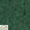 Online Patchworkstoff Star Springle,  grüner Quiltstoff mit  goldenen und grünen unregelmässigen Pünktchen. Weihnachtsstoffe