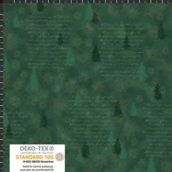 Patchworkstoff Star Springle, roter Quiltstoff mit kleinen Blüten und goldenen Sterne. Weihnachtsstoffe