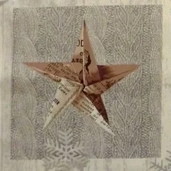 Clearance Patchworkstoff Stof Wooden Christmas Panel mit verschiedenen Sternmotiven #MS 15-100 Weihnachtsstoffe