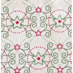 Weihnachtsstoffe|Patchwork und mehr Patchworkstoff Tante Ema weihnachtliche Tannenbäume auf rotem Hintergrund