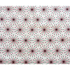 Weihnachtsstoffe|Patchwork und mehr Patchworkstoff Tante Ema weihnachtliche, filigrane Kristalle in rot-grün auf weißem Hintergrund