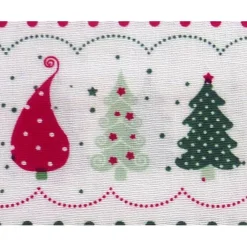 Weihnachtsstoffe|Patchwork und mehr Patchworkstoff Tante Ema weihnachtliche Tannenbäume auf weißem Hintergrund